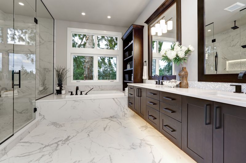 Luxurious Bathroom with Natural Stone Accents